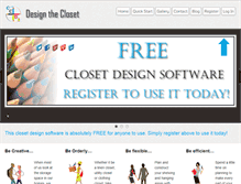 Tablet Screenshot of designthecloset.com